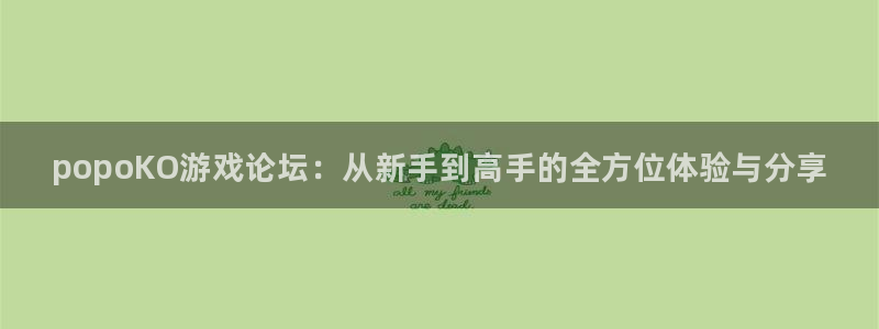 多彩娱乐官方平台：popoKO游戏论坛：从新手到高手的全方位